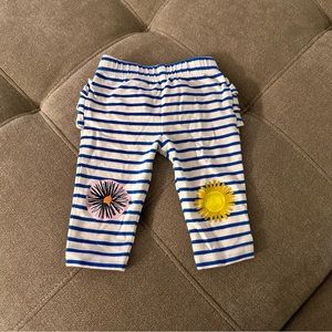 Striped Flower Leggings